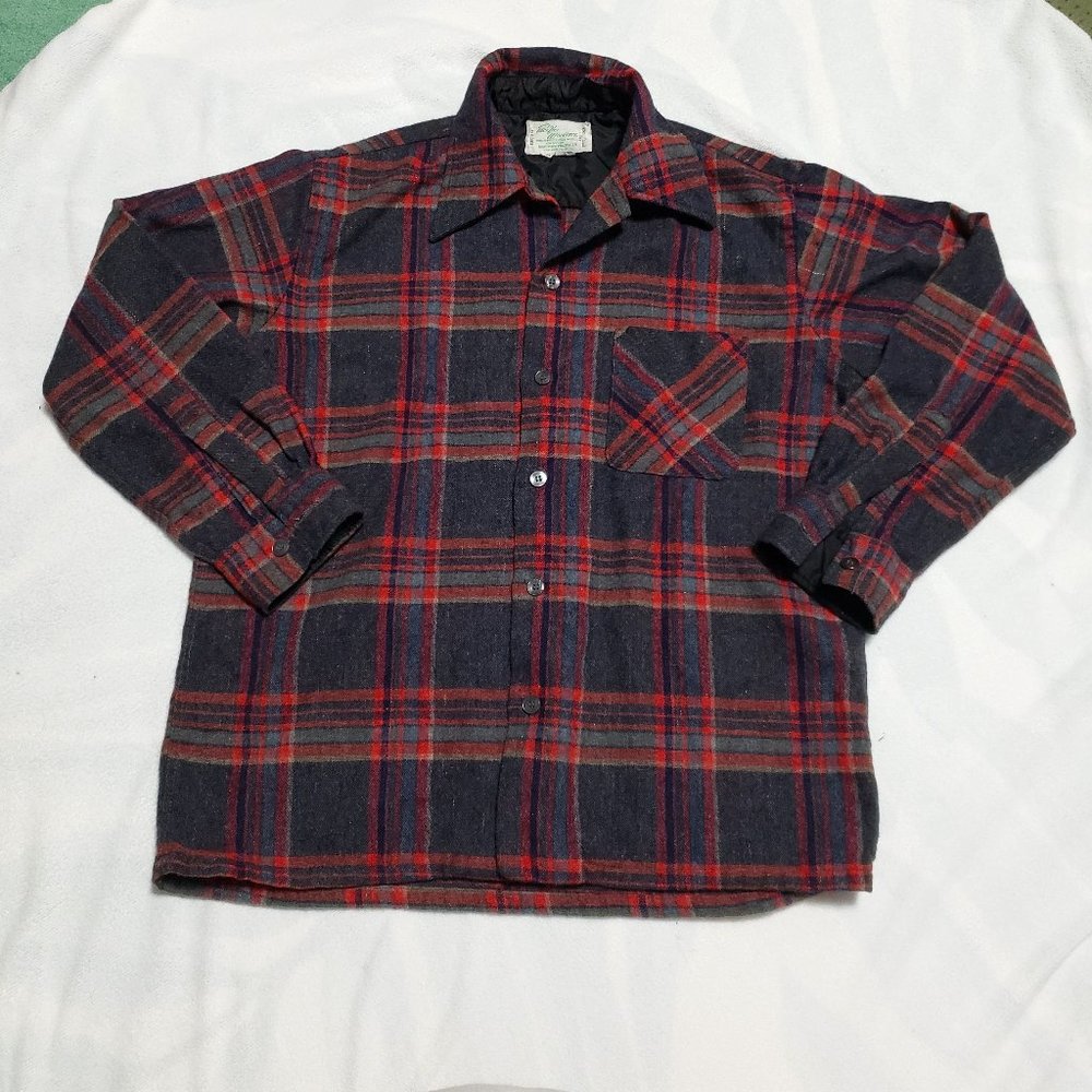 Vintage Plaid Long Sleeve Shirt